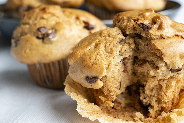 Muffins - recept met chocolate chips Muffins - recept met chocolate chips